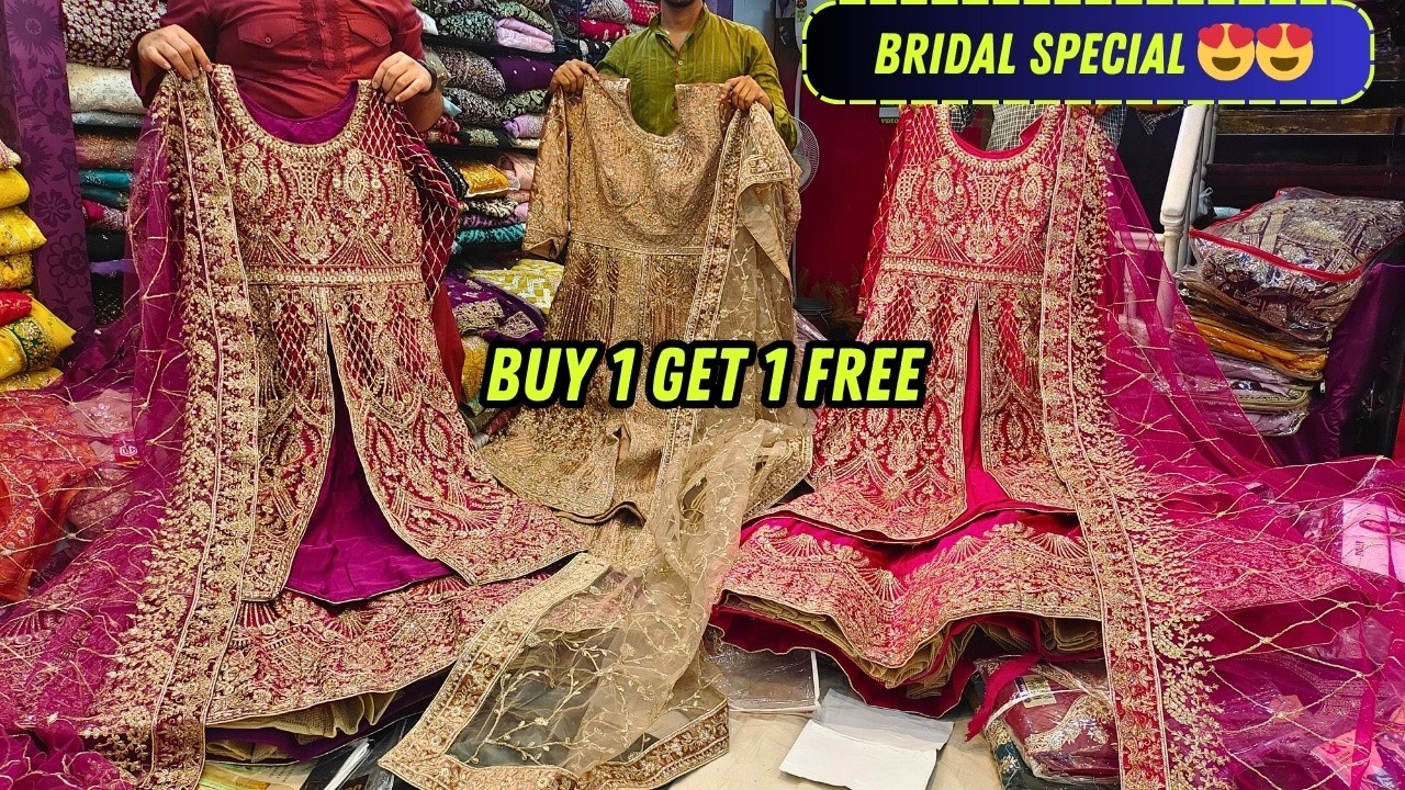 Buy 1 Get 1 FREE | Wedding Dresses Long Koti Pakistani Readymade Suits Hyderabad Shopping