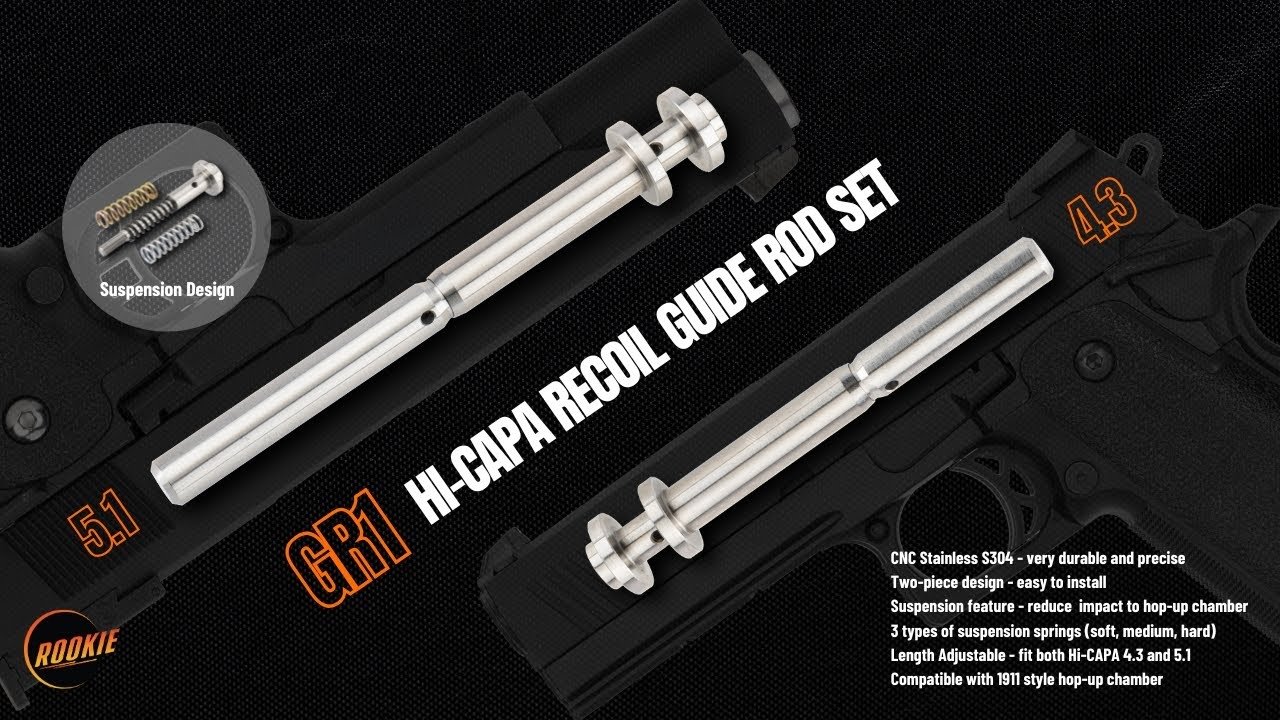 ROOKIE GR1 Hi-CAPA Low Recoil Guide Rod Set