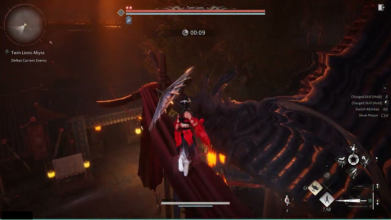 Twin Lions | Ho hit Abyss (bug/glitch) | Where Winds Meet