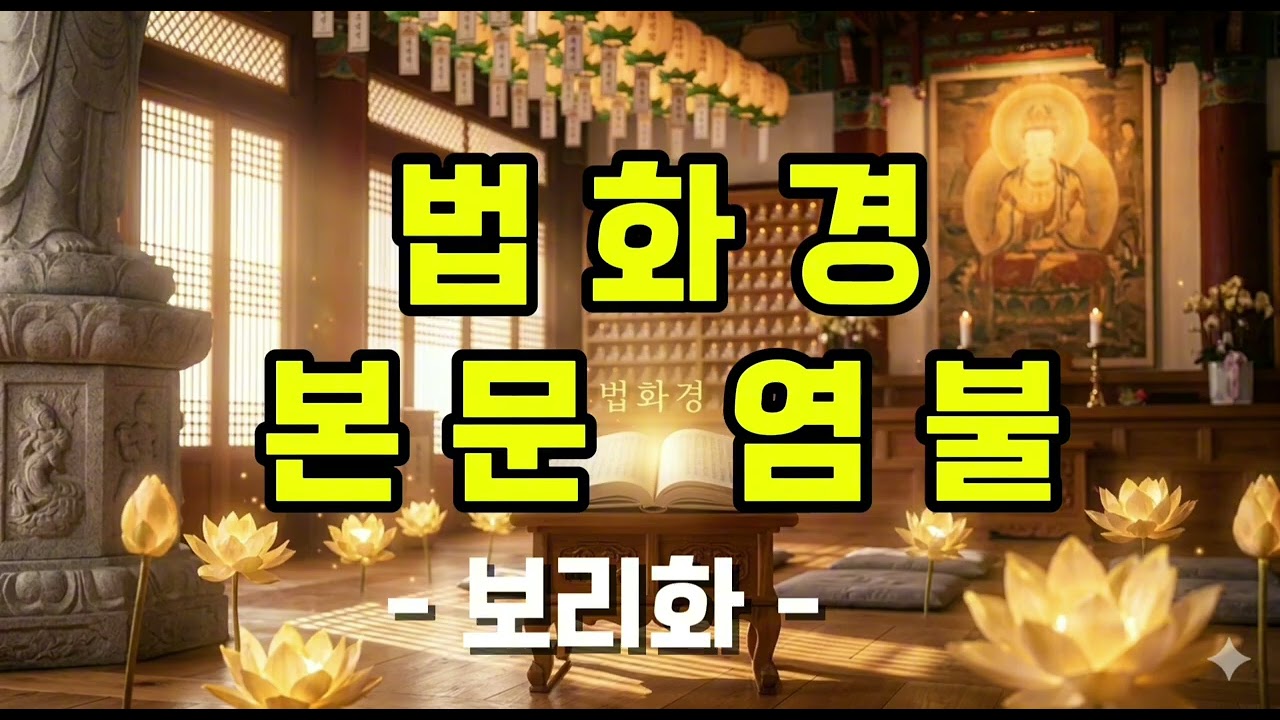 법화경 (본문 염불)- 보리화-