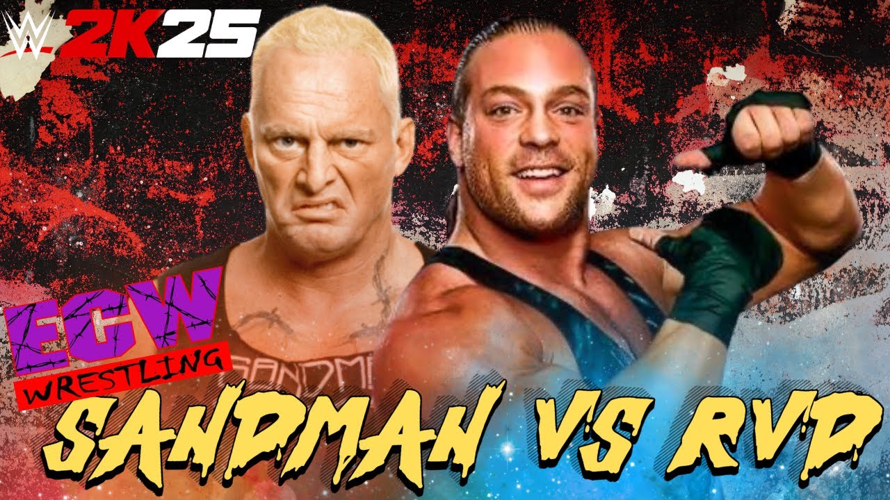 WWE 2K25 - RVD VS SANDMAN ECW! ECW! ECW!! 