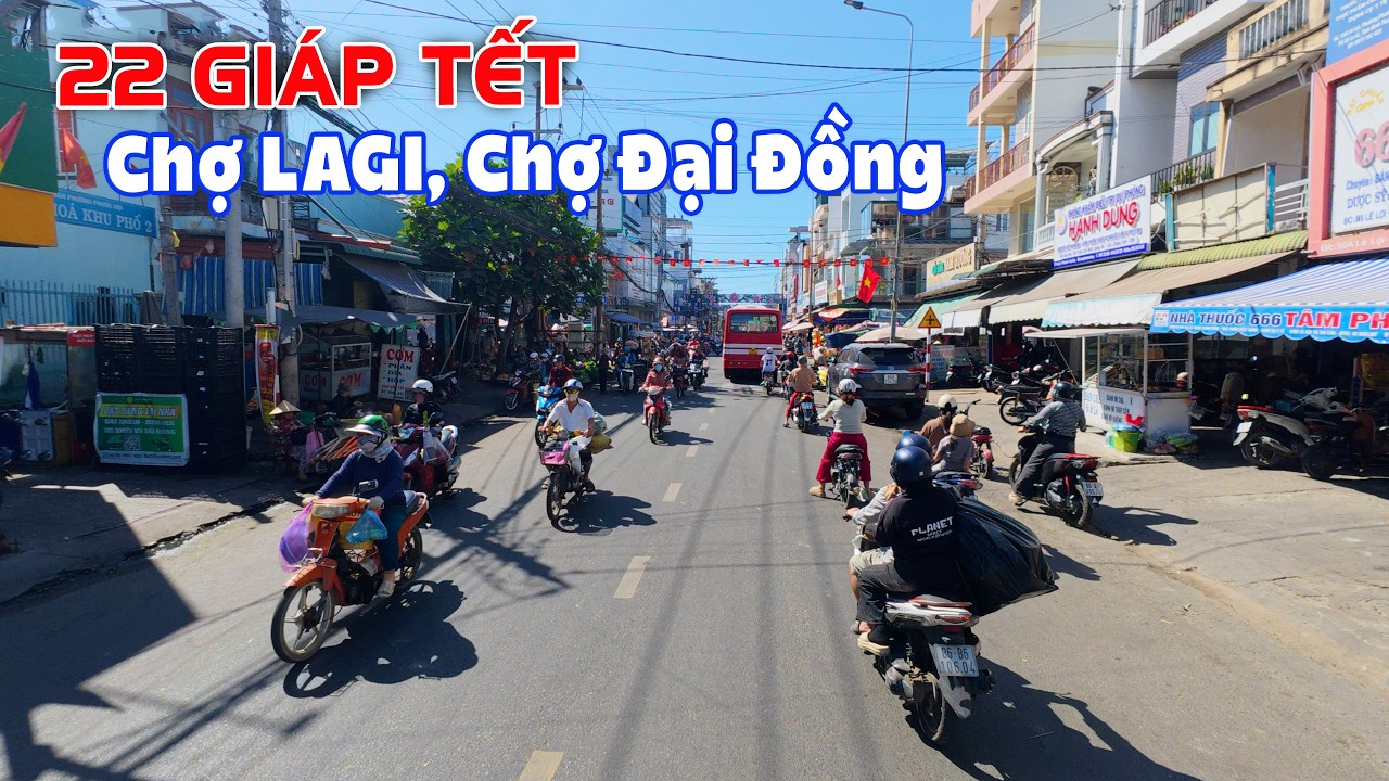 22 Tết, Thị xã Lagi Bình Thuận (cũ) Nhộn Nhịp Hoa Tết Ngập Tràn Đường Phố La Gi