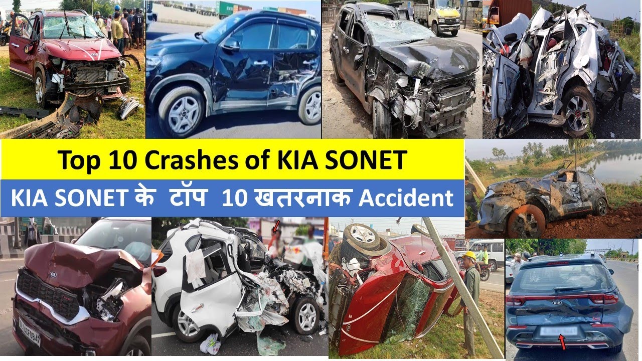 Топ-10 аварий Kia Sonet || Топ-10 аварий Kia Sonet || Kia Sonet 2021 - Топ-10 аварий | Sonet