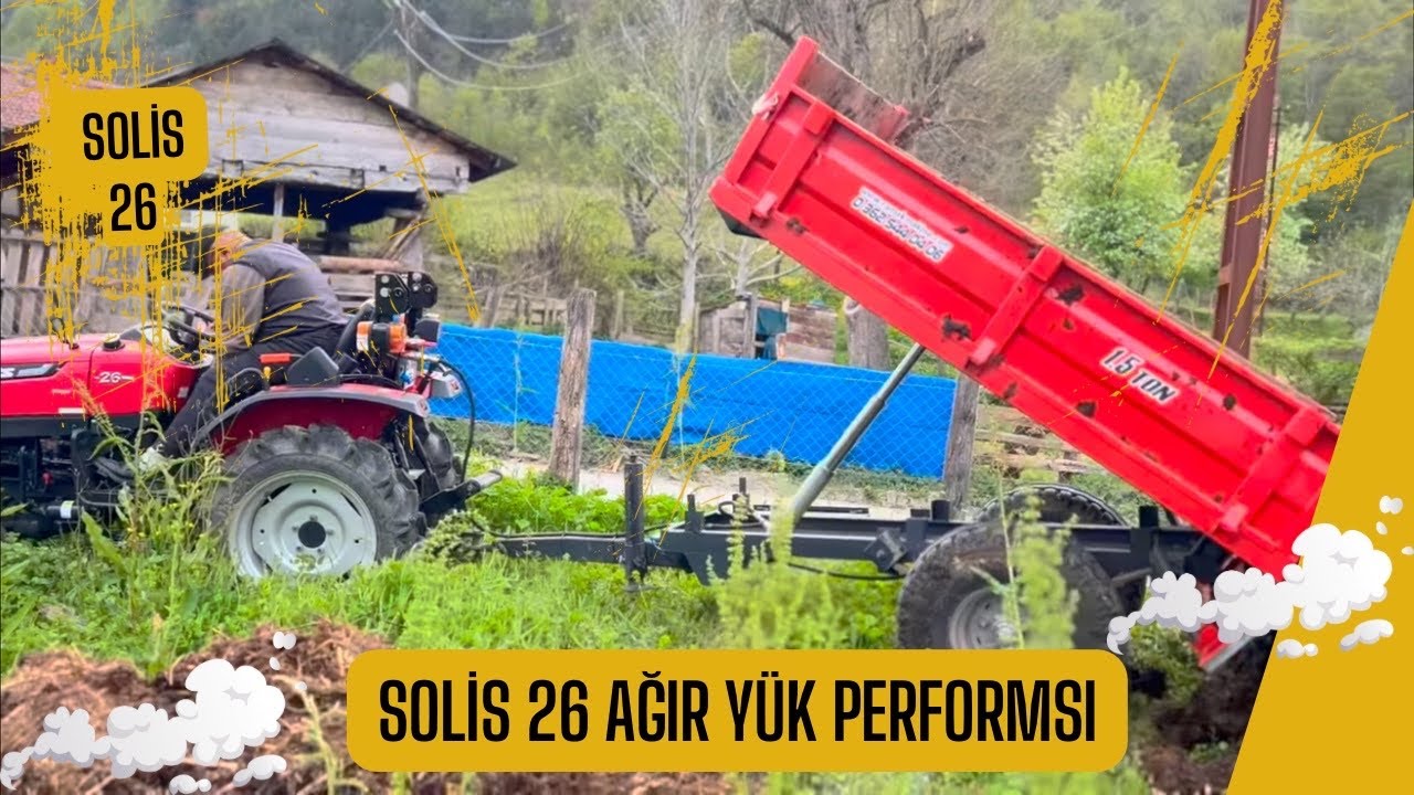 SOLİS 26 | DAMPER PİSTONU KISA OLAN RÖMORK İLE HAYVAN GÜBRESİ DÖKMEYİ DENEDİK | SONUÇ NE OLMUŞTUR?