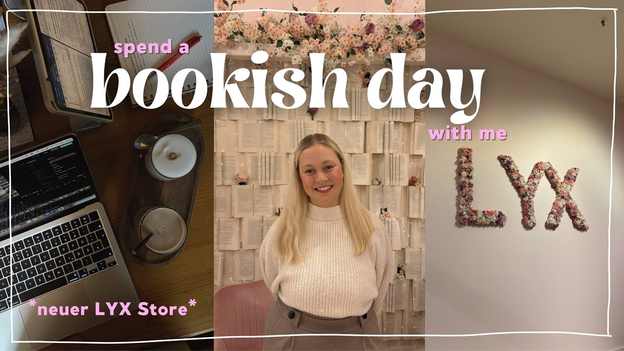 spend a bookish day with me 🎀// LYX Store, m&uuml;nster, bookish goodies ⭐️