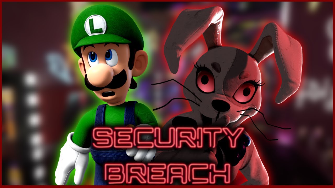 Luigi plays Five night's at freddy's Security breach #2 Saved by a glitch