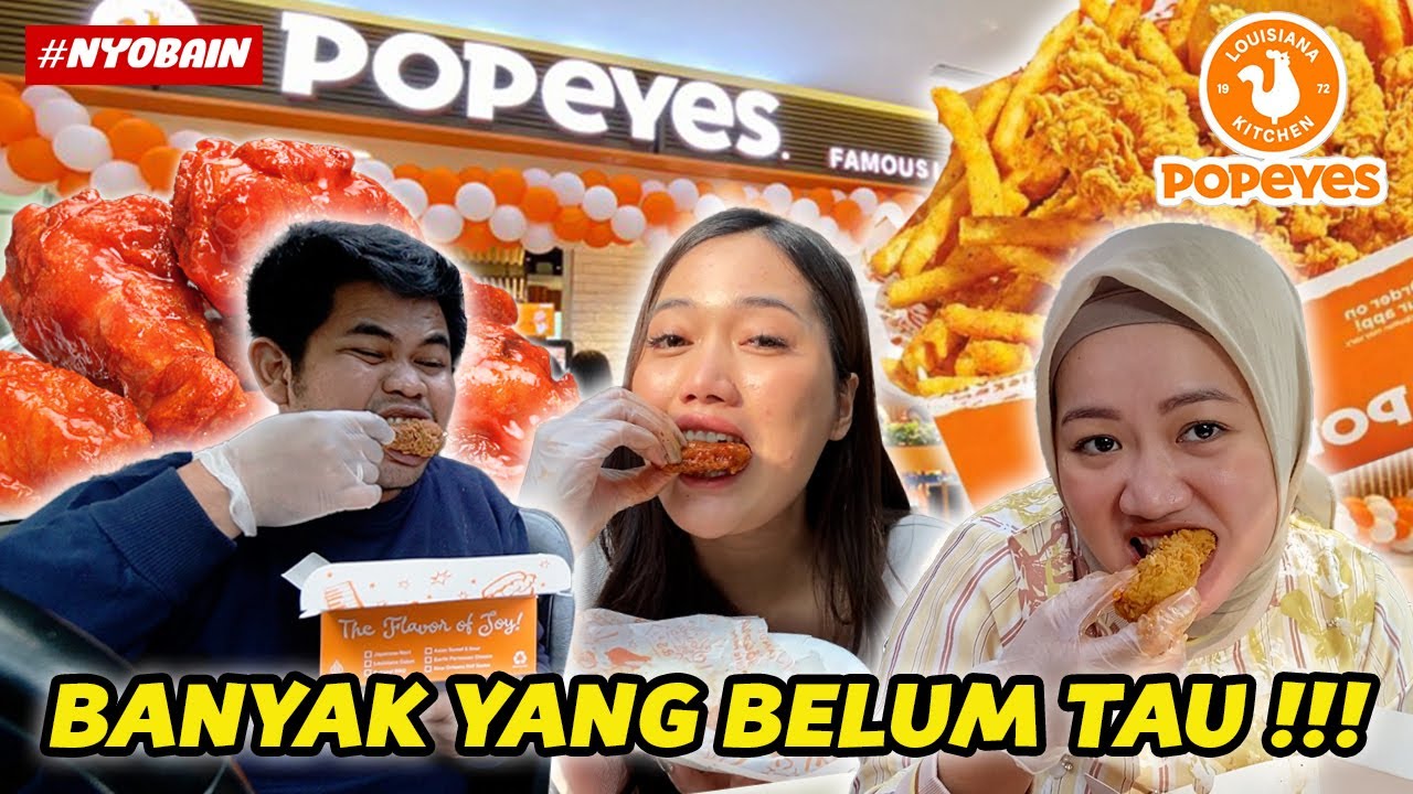 POPEYES KEMBALI HADIR DI INDONESIA !! KOK KITA BARU TAU YA ? TERNYATA RASANYA....