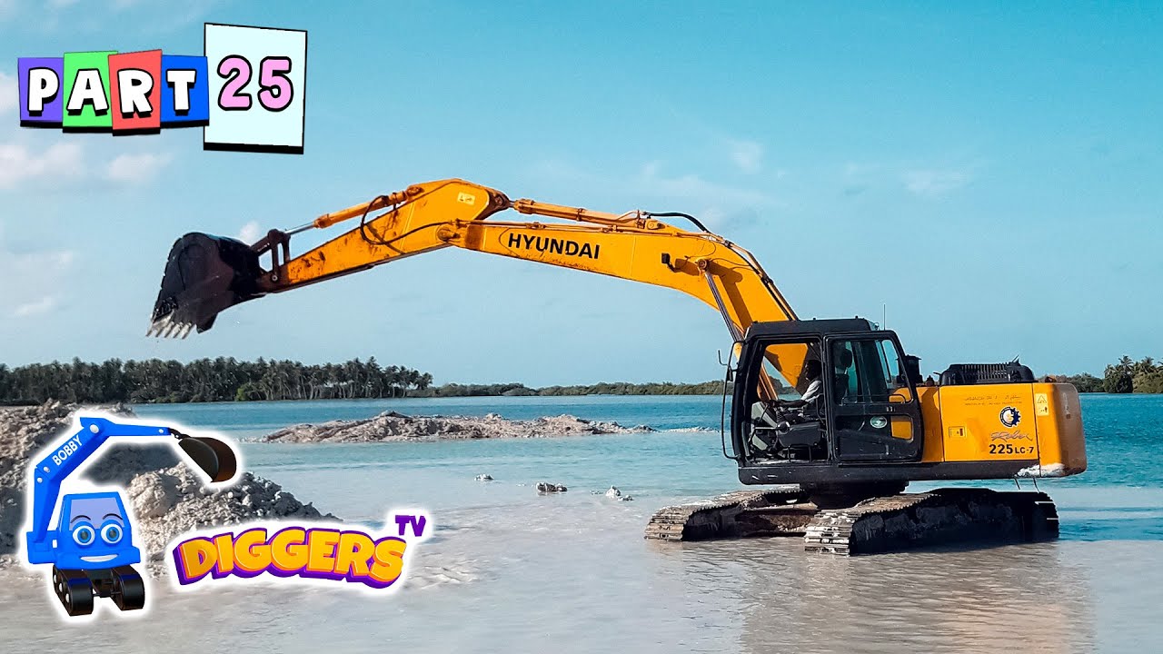 Diggers For Kids Worldwide 🌎 Trucks, Mine Sites, Crawler Excavators, And More!