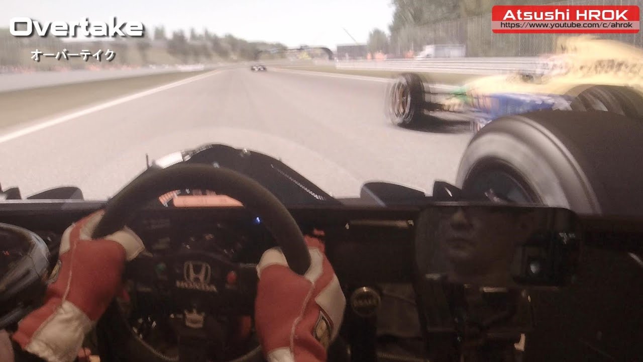 McLaren MP4/6 イモラ 2日目練習 オーバーテイク&スピン[McLaren MP4/6 Imola Day 2 Practice Overtake & Spin]