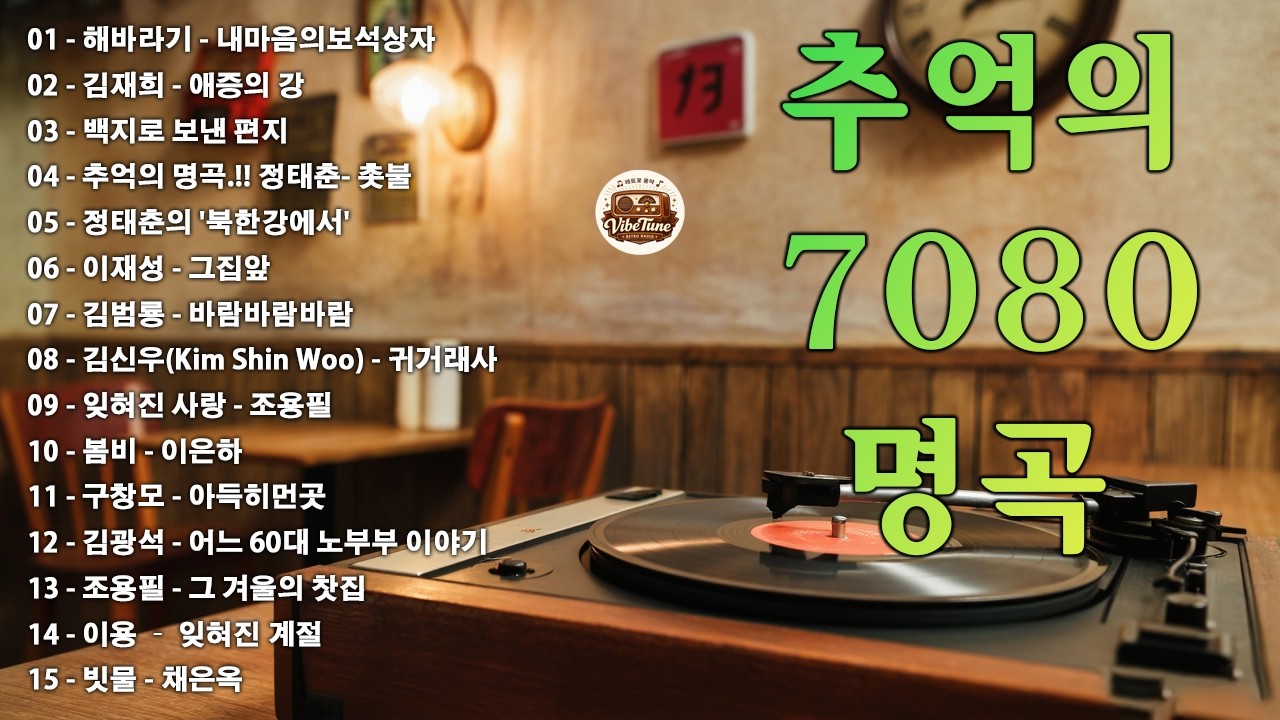 7080 카페음악모음 ✨ ☕ 중년의 여유를 담은 커피 음악 컬렉션 📺📺내마음의보석상자/애증의 강/백지로 보낸 편지