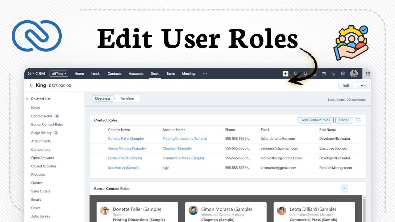 How to edit roles and profiles Zoho CRM (Permissions Guide)