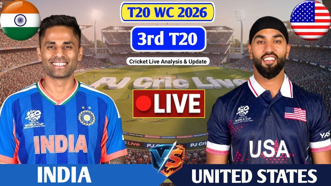 India Vs United States 3rd T20 Match | Live Score Analysis & Discussion | IND vs USA T20 Live