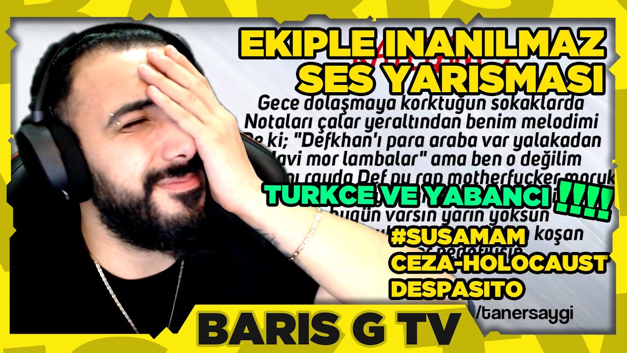 Barış G EKİPLE BİRLİKTE KARAOKE YARIŞMASI YAPIYOR (GÜLME KRİZİ!!!)  |  Yayın Anları