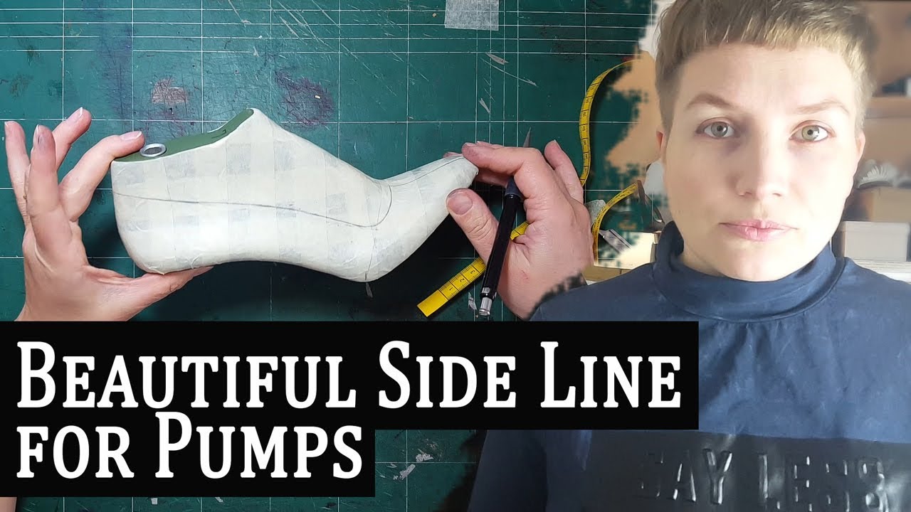 Shoe Pattern Making Tutorial: Draw Beautiful Side Line for Pump Shoes
