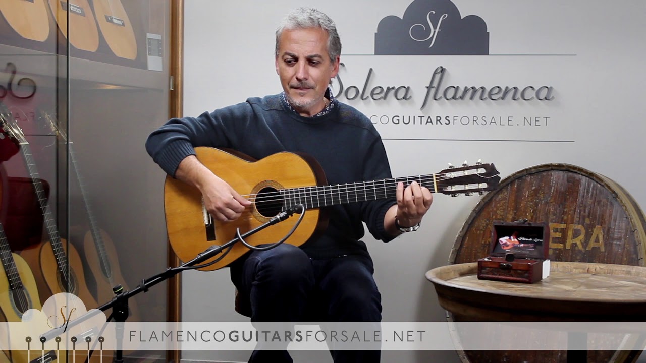 Marcelo Barbero 1945 guitar for sale played by Pedro Javier Gonz&aacute;lez