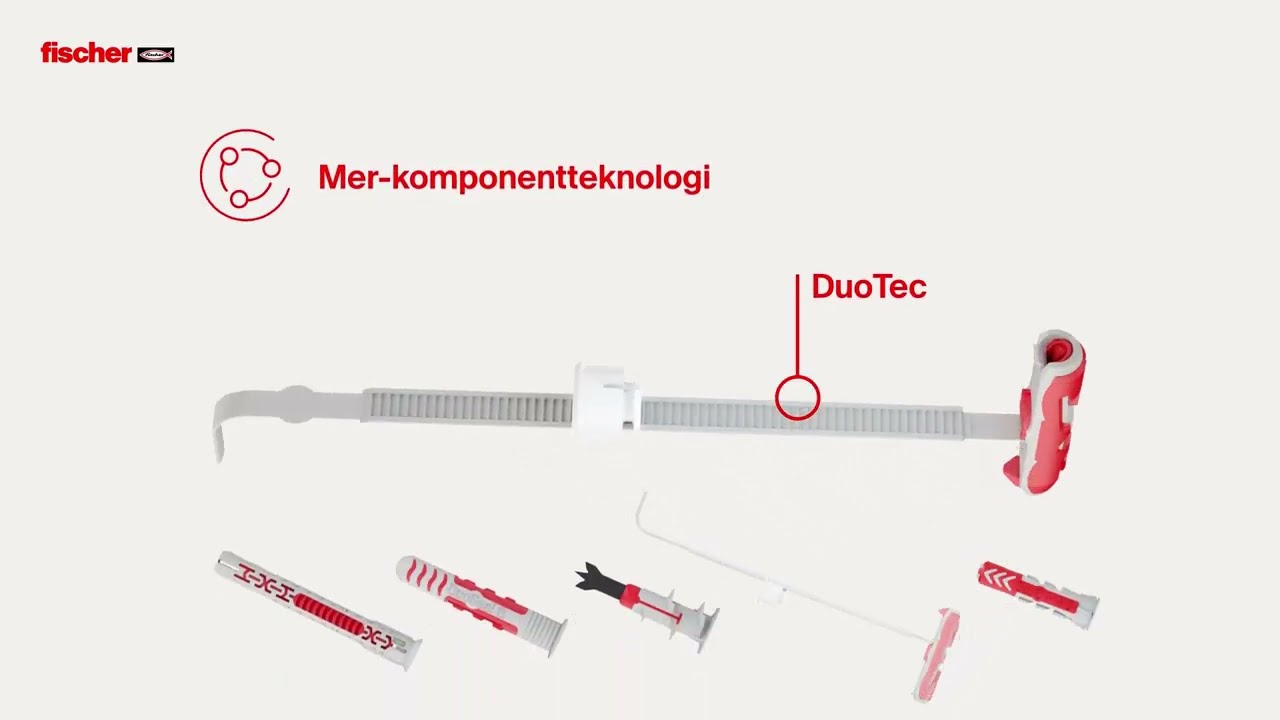 Plateplugg fischer DuoTec vippeanker.