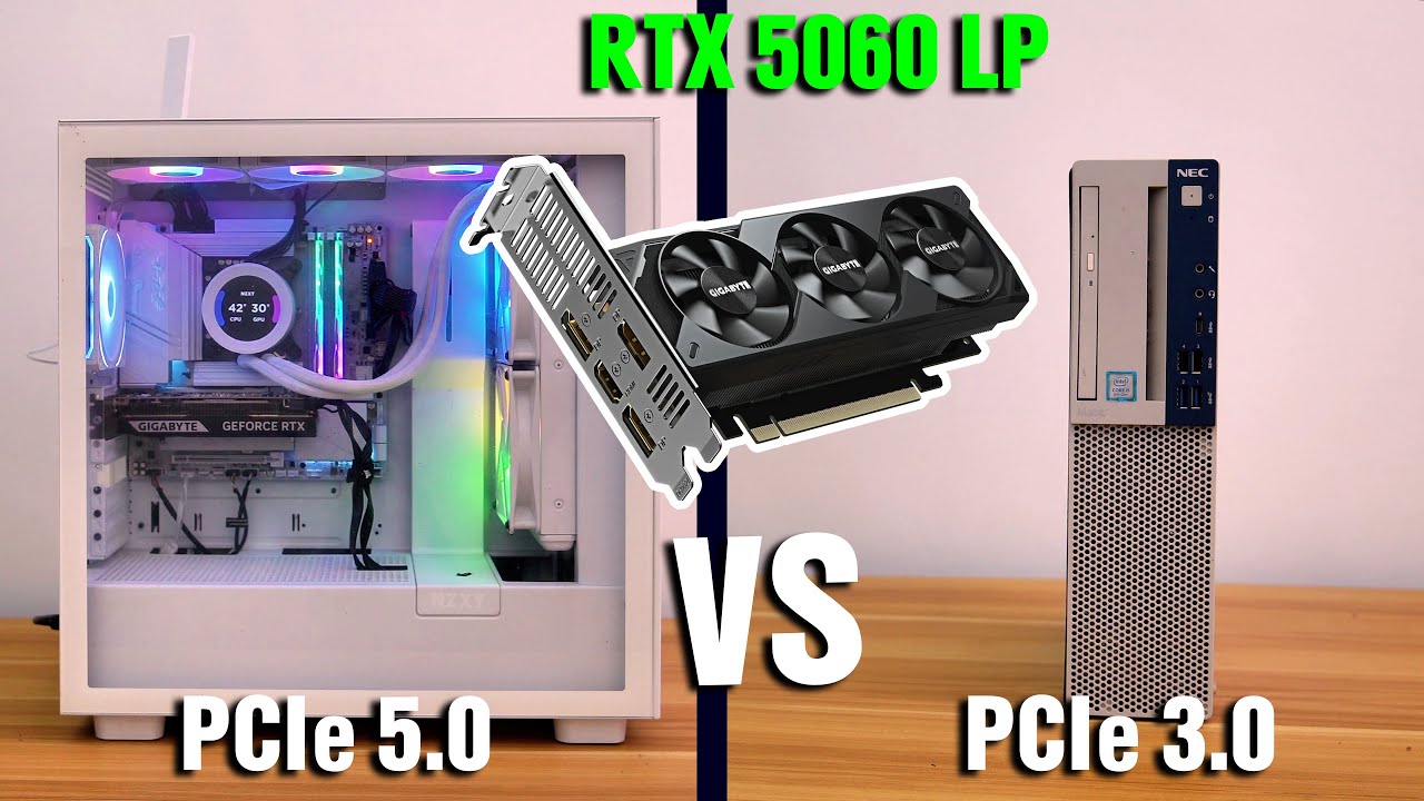 RTX 5060 LP:  PCIe 5.0 vs 3.0 on OLD office PC Test, How Much is Lost?
