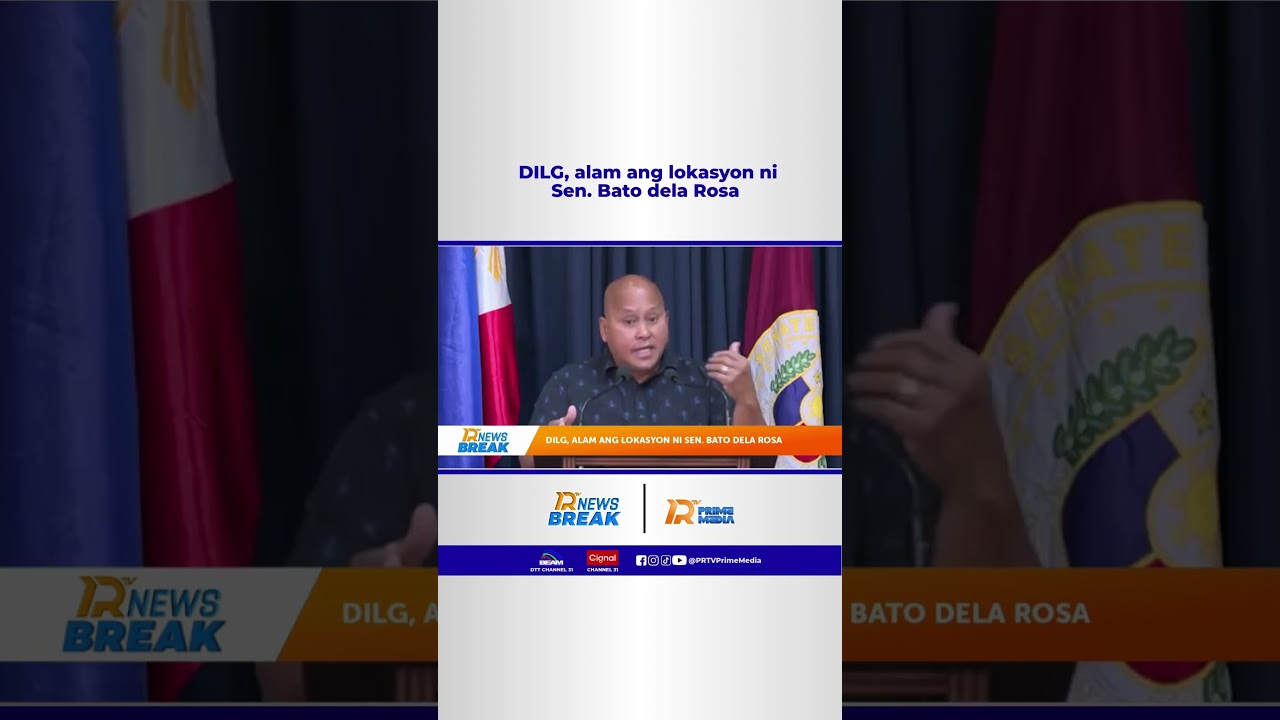 Министерство внутренних дел и местного самоуправления знает местонахождение сенатора Бато дела Росы.