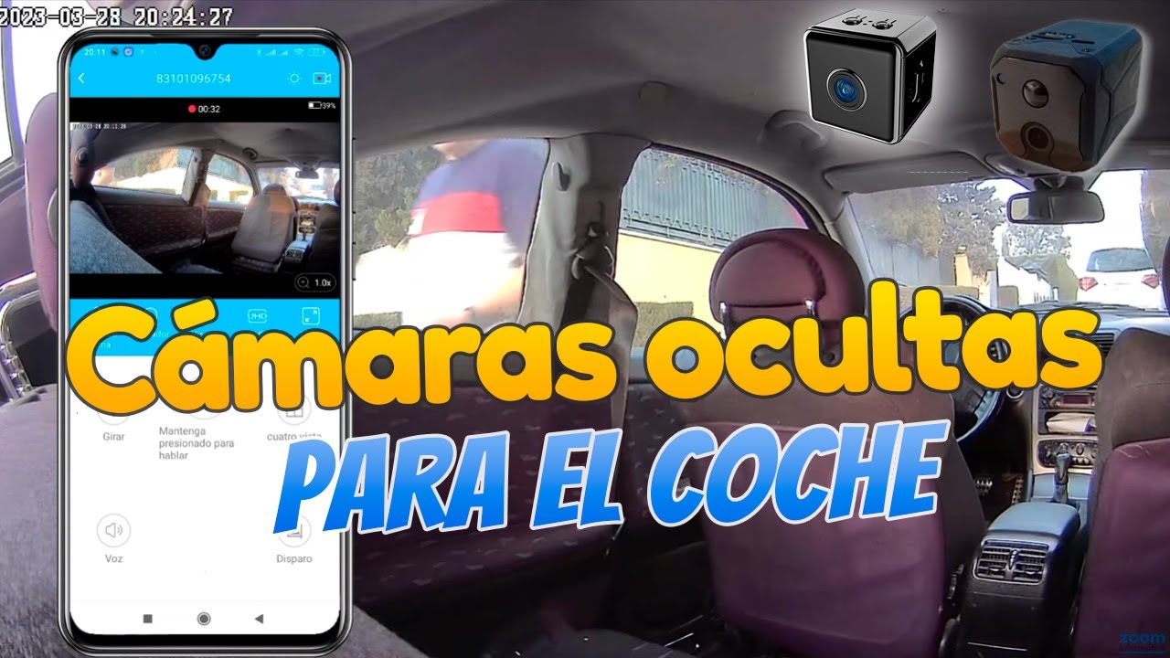 Cámaras ocultas para el coche 🔍 Instala cámara anti-vándalos dentro del coche 🚗 Demostración