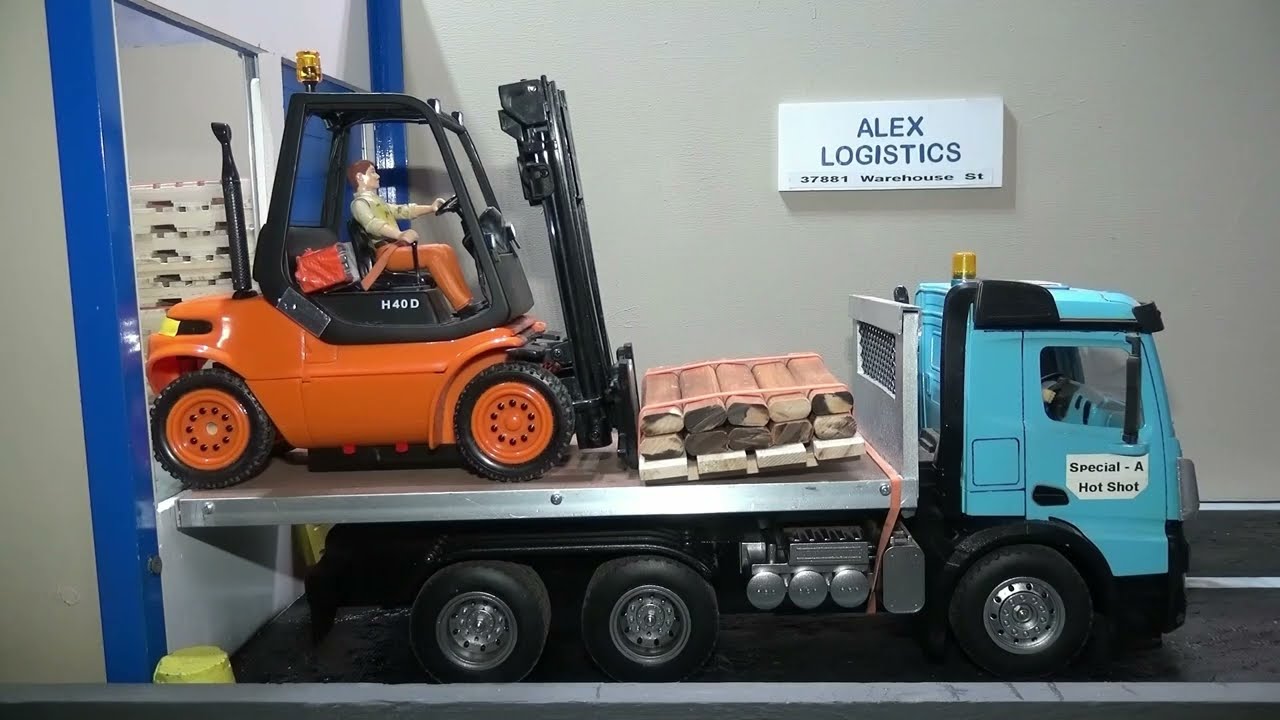 RC Flatbed Truck Highlights, RC Huina Conversion