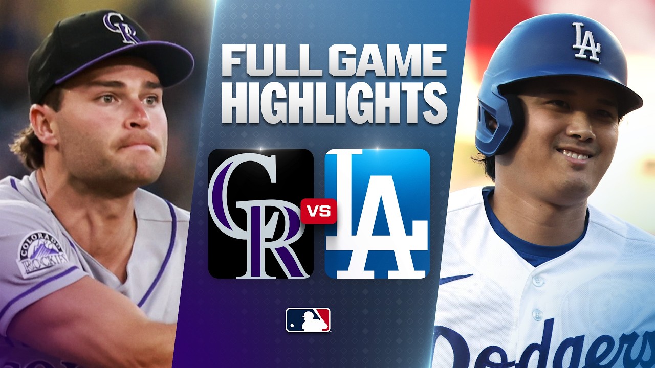ROCKIES vs. DODGERS: Официальный обзор полной игры (7 июля) | Сезон MLB 2026