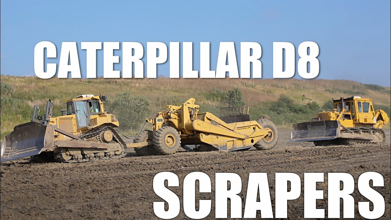 Cat D8s and Scraper Pans
