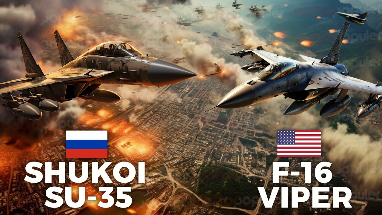 Bertemu Dilangit Ukraina! Adu Kekuatan Sukhoi Su-35 Rusia Vs F-16 Viper Amerika Serikat