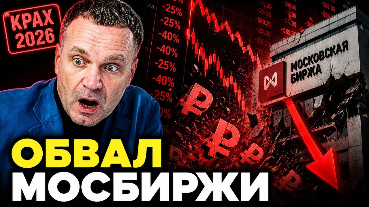 🔥 ШИРЯЕВ: Полный крах Мосбиржи! Рынок РФ рухнул на дно. Такого финала Кремль НЕ ОЖИДАЛ!