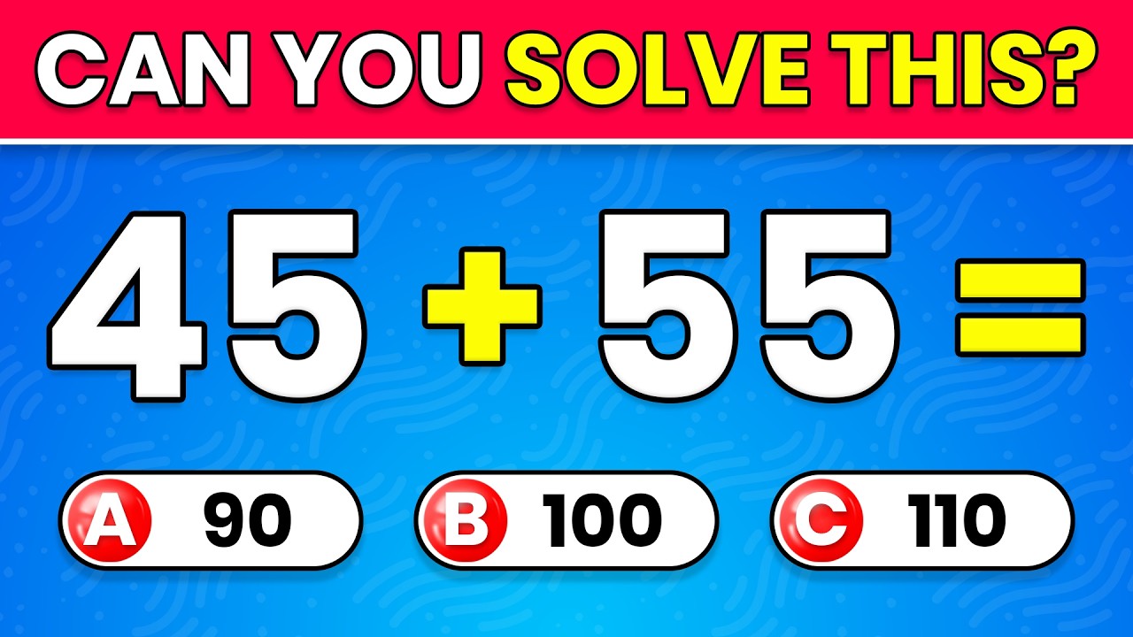 Only 1% Can Pass This Mental Math Speed Test! 🧠 The Ultimate Mental Math Challenge