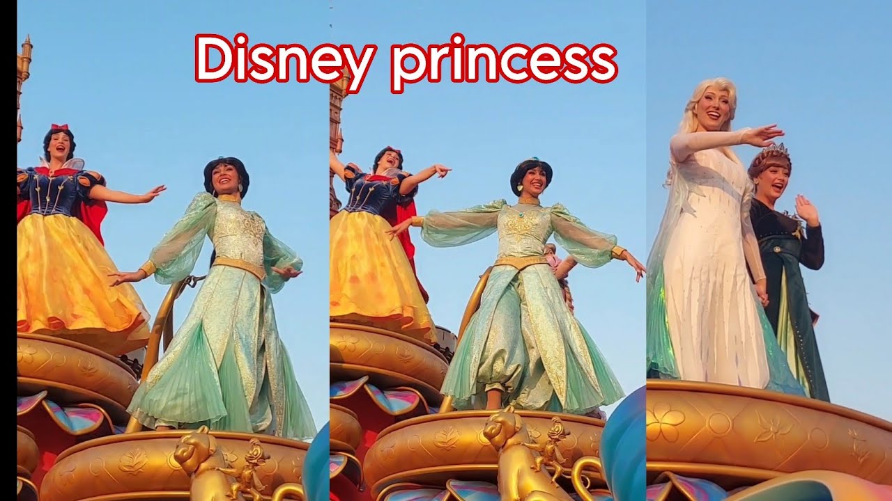 Ang gaganda ng mga princess nang Disneyland 