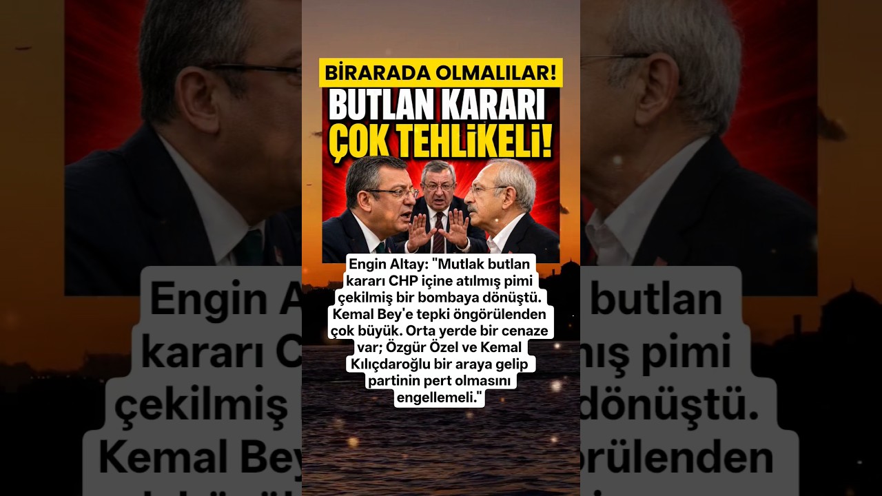 Engin Altay'dan Kılı&ccedil;daroğlu ve &Ouml;zel'e Uyarı Biraraya Gelmelisiniz! #kemalkılı&ccedil;daroğlu #&ouml;zg&uuml;r&ouml;zel