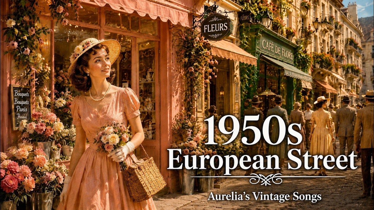 1950s Summer Streets of Old Europe | Aurelia's Vintage Songs