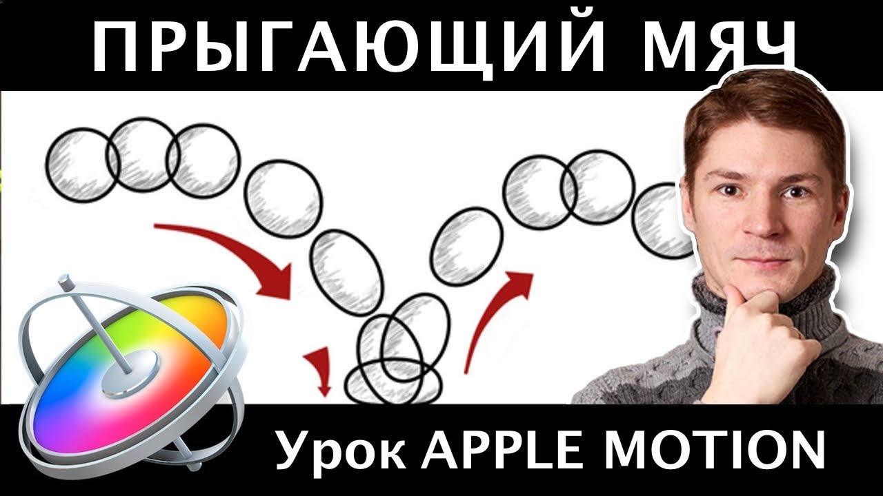 АНИМАЦИЯ ПАДАЮЩЕГО МЯЧА В APPLE MOTION. Bouncing Ball Effect Tutorial