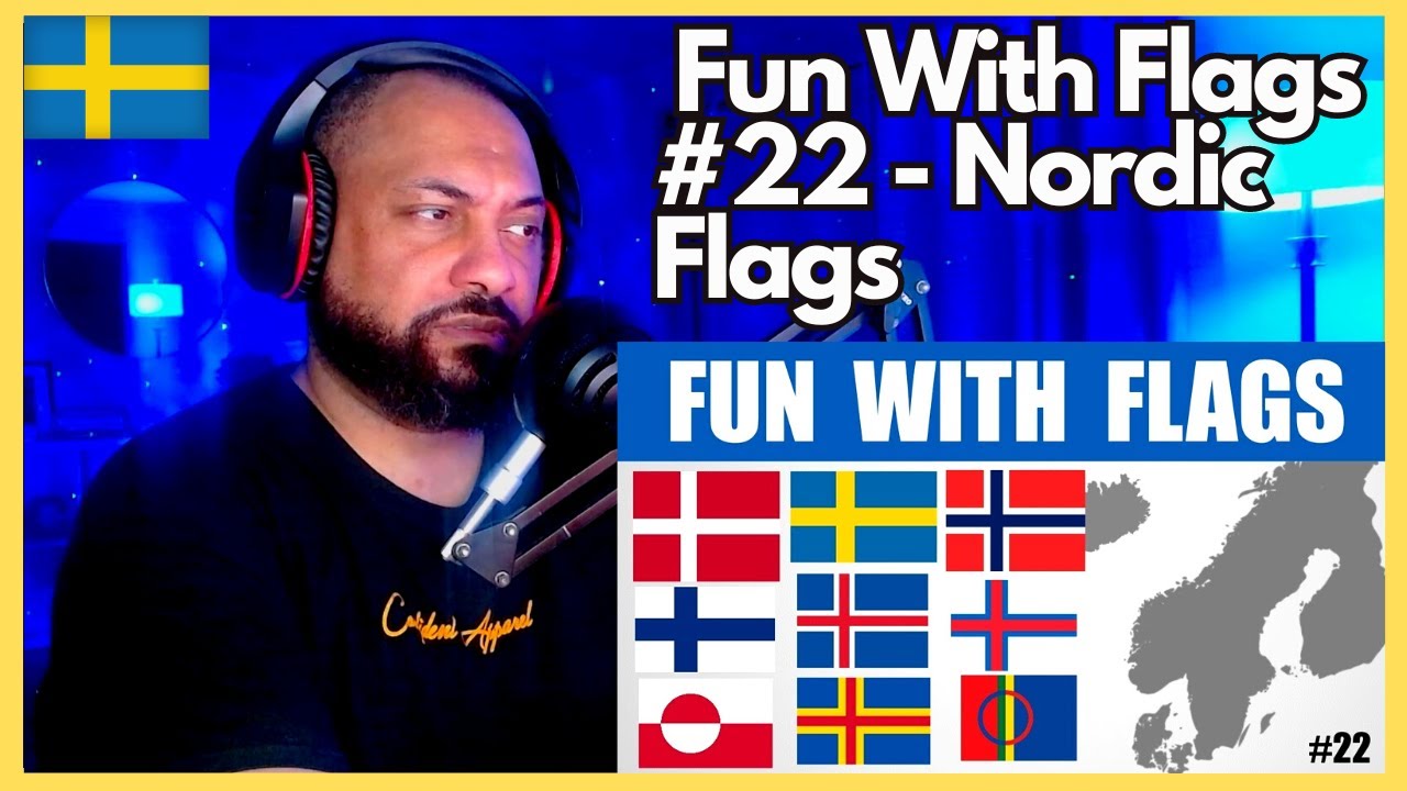AMERICAN REACTS TO | Fun With Flags #22 - Nordic Flags
