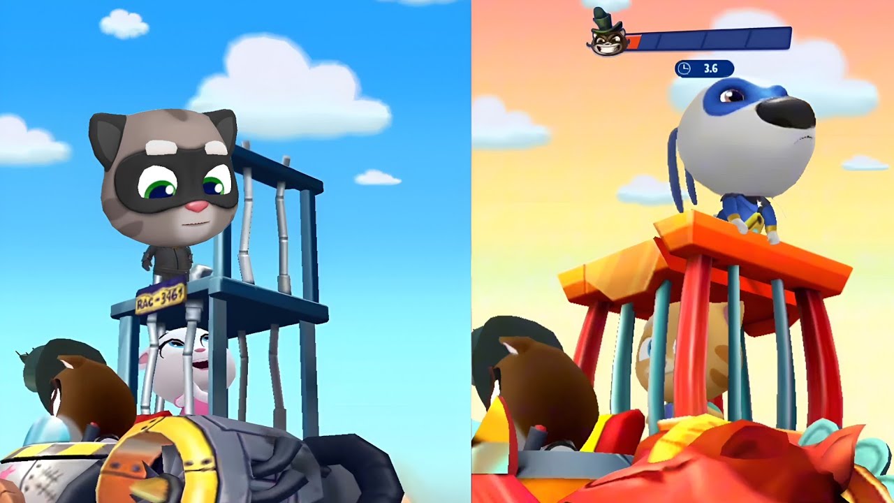 ⭐ Talking Tom Hero Dash – Raccoon Bosses Mega Trap Cages Vs Heroes Ultimate Diamond Outfit Rescue