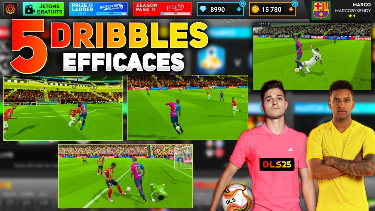 Comment Dribbler sur DLS 25 | Faire des Dribbles sur DLS 25 (Gestes techniques)