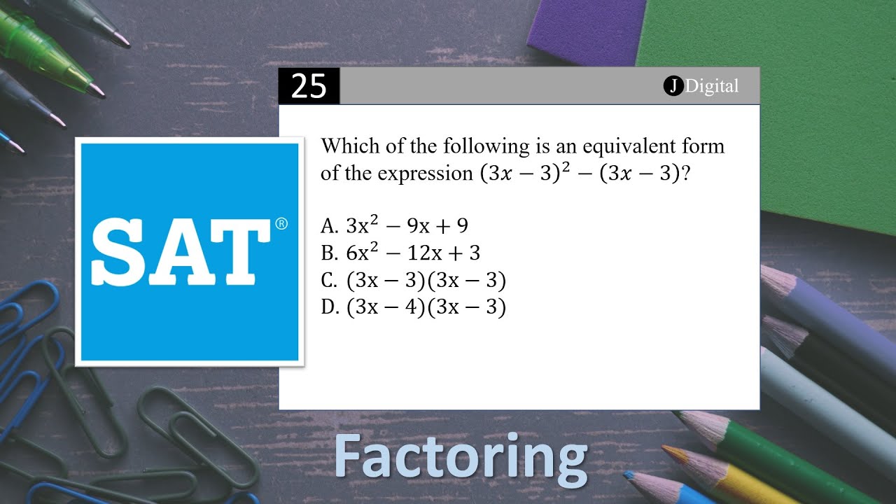 SAT Math | Factoring Example