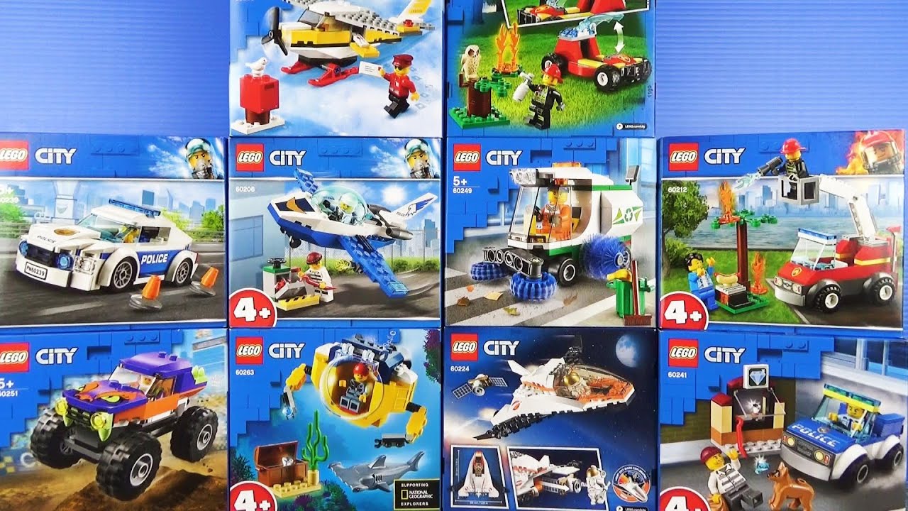 [LEGO CITY] Сделайте 10 наборов транспортных средств и играйте в ♪ Огненные багги, самолеты, и т. Д.