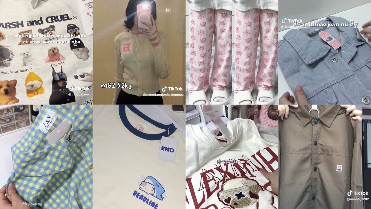 [Tik Tok Shopee] Unboxing quần áo xinh cùng tiktok | #4| @surevieww