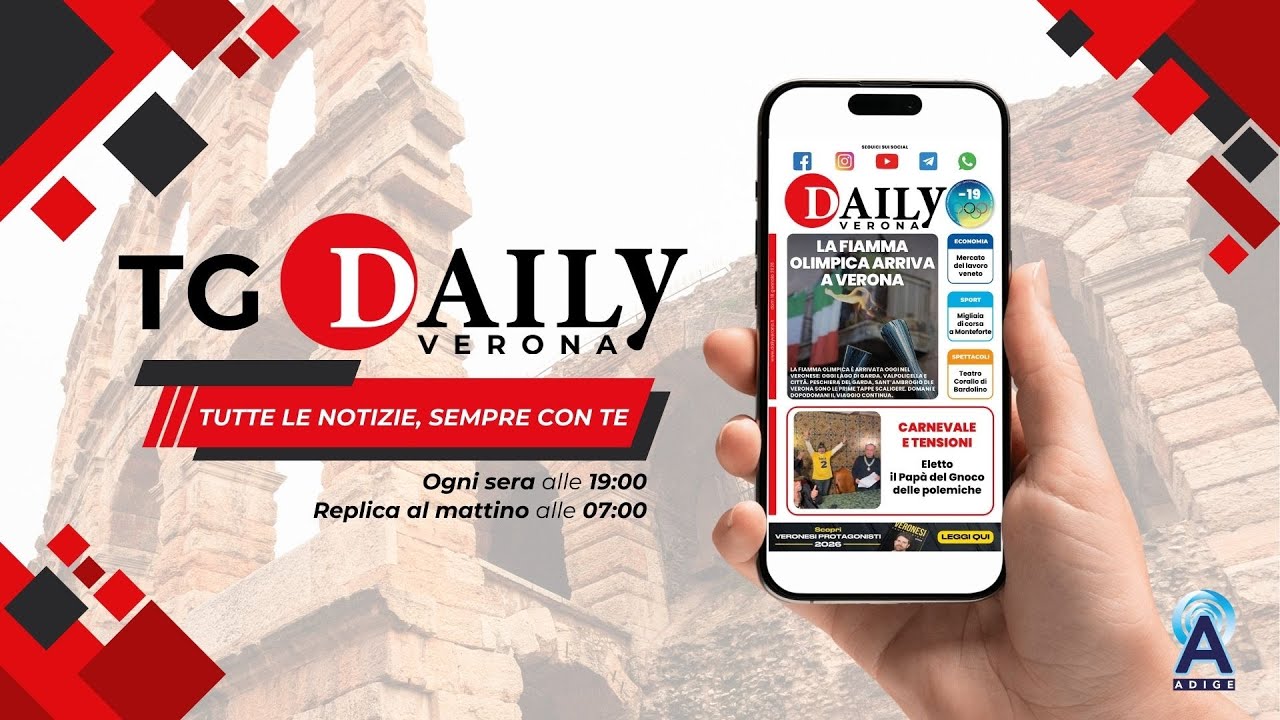 LA FIAMMA OLIMPICA ARRIVA A VERONA - TG DAILY 18.01.2026