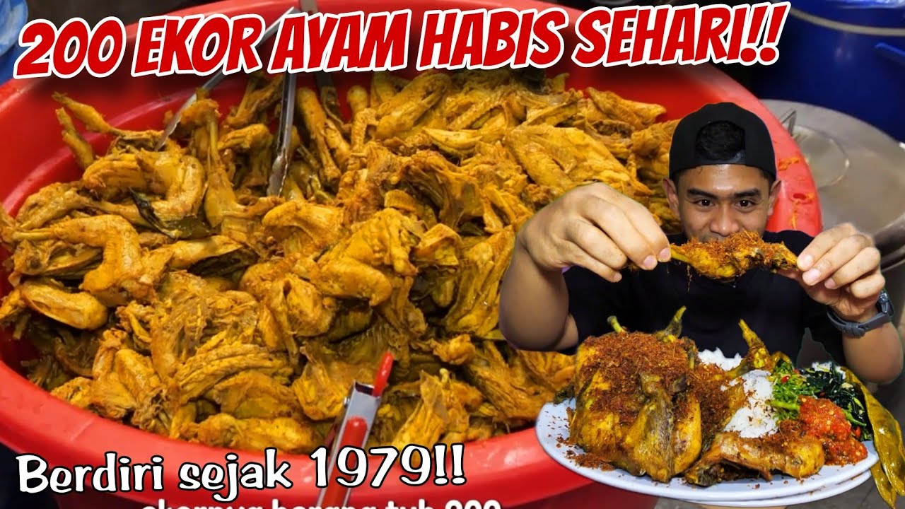 MUKBANG DI WARUNG AYAM GORENG PALING RAME DI BOGOR!!