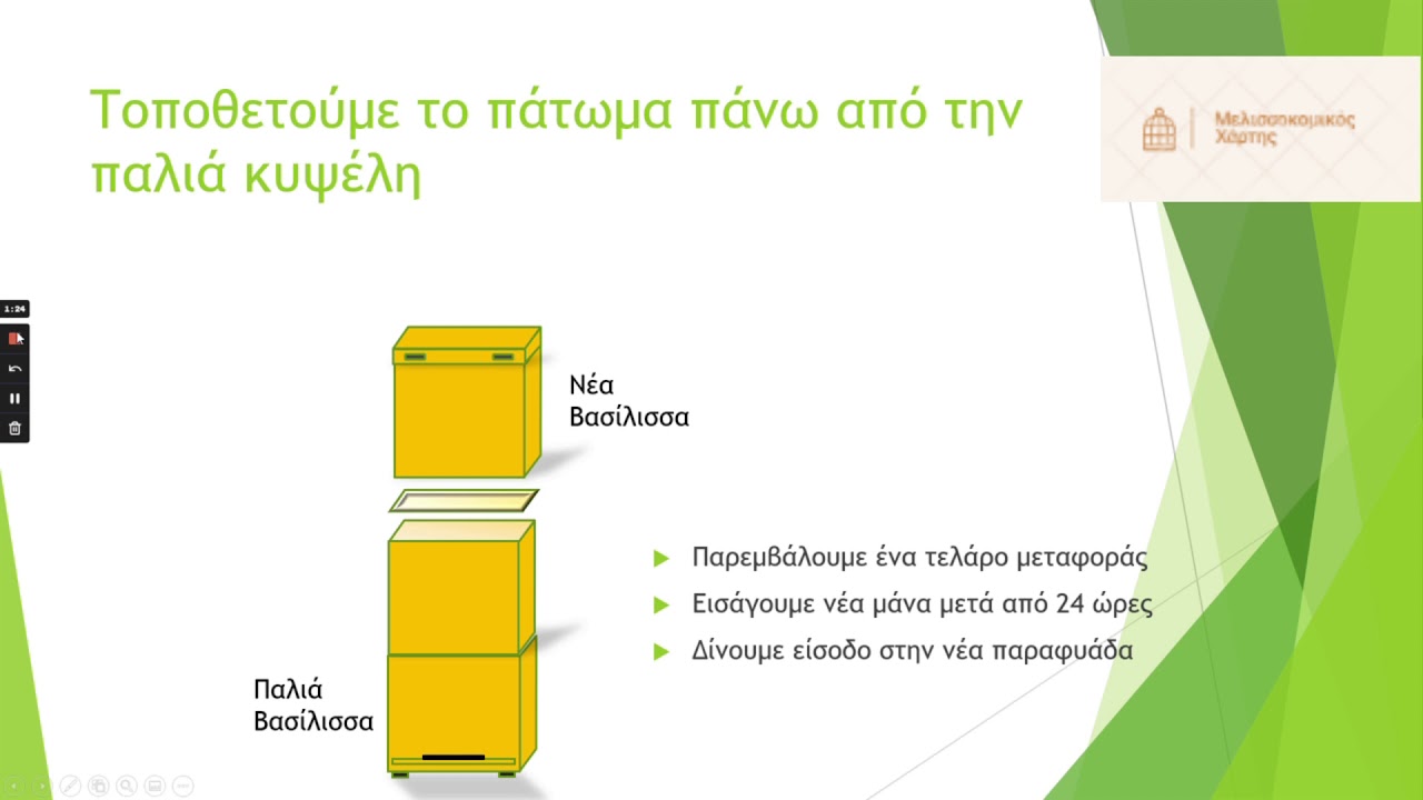 Μέθοδος Ντάνχαμ για πενταόροφα μελίσσια.
