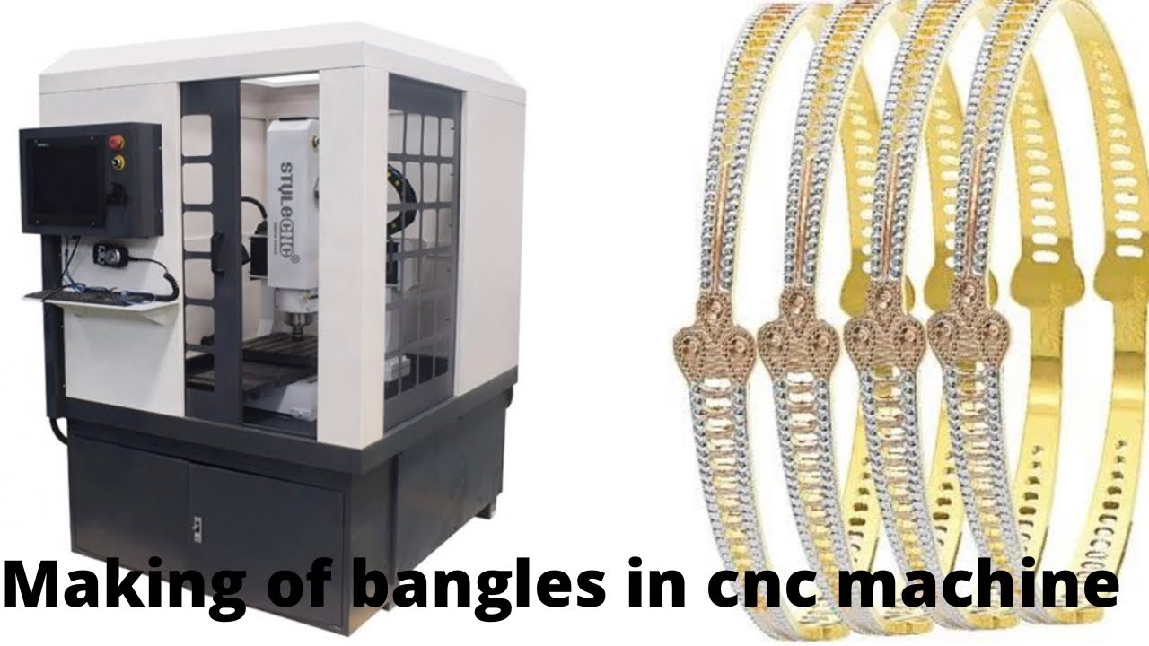 Making of gold bangles in cnc machine