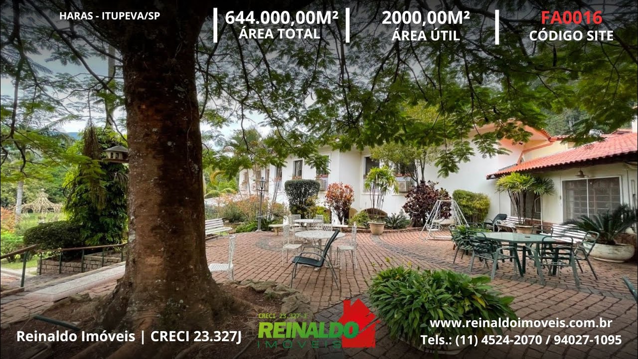 Fazenda com 21 dormitórios à venda, 644000 m² por R$ 45.000.000 - Centro - Itupeva/SP