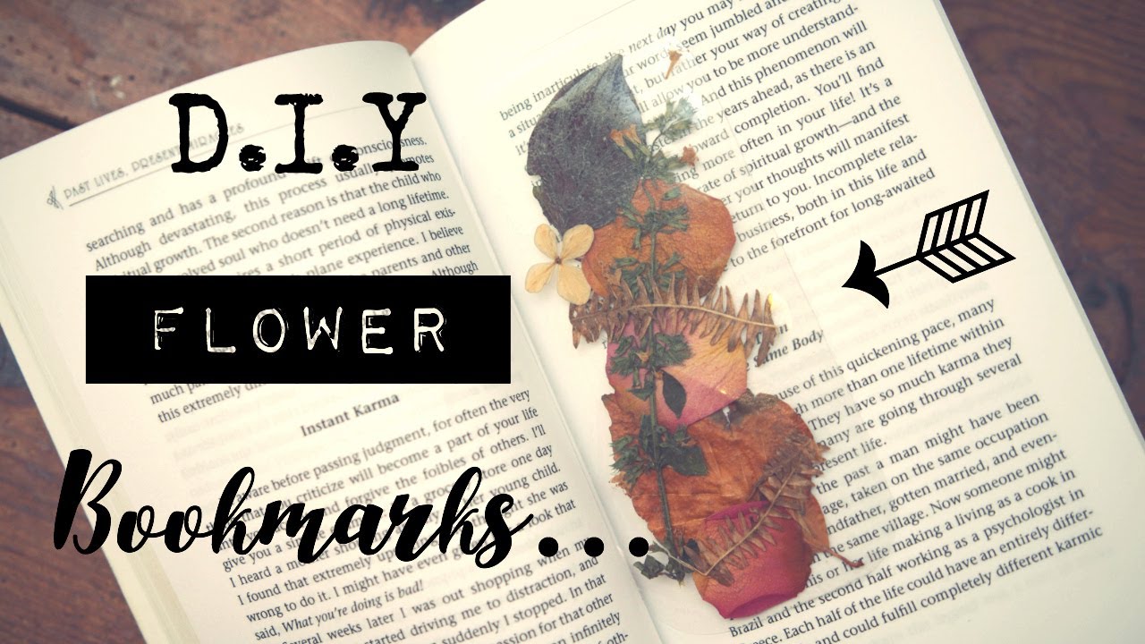 D.I.Y Flower Bookmarks