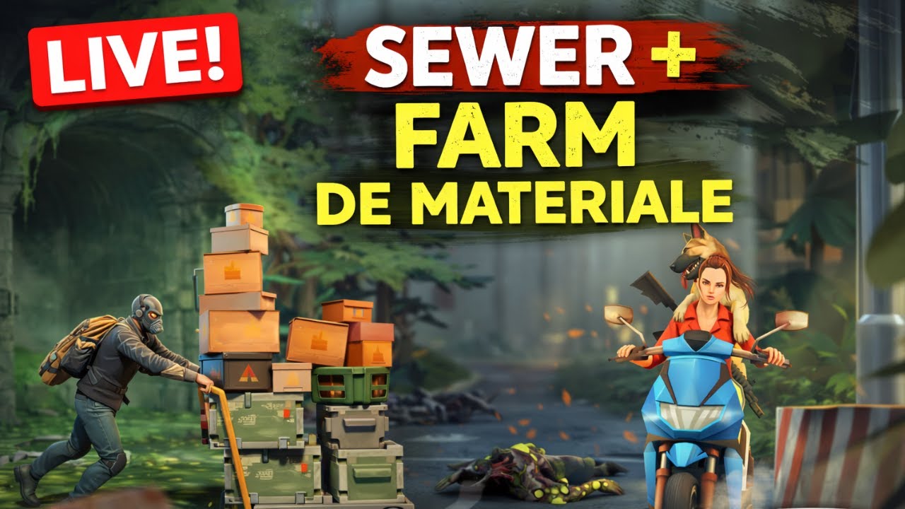 Astazi SEWER+FARM DE MATERIALE CA AM RAMAS FARA |Last day on earth|
