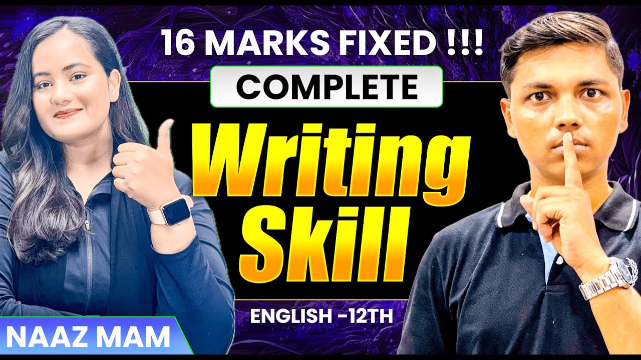 Complete Writing Skill 🔥16- Marks Fixed ❤️ One Shot By NAAZ MAM #newindianera #mhtcet2026