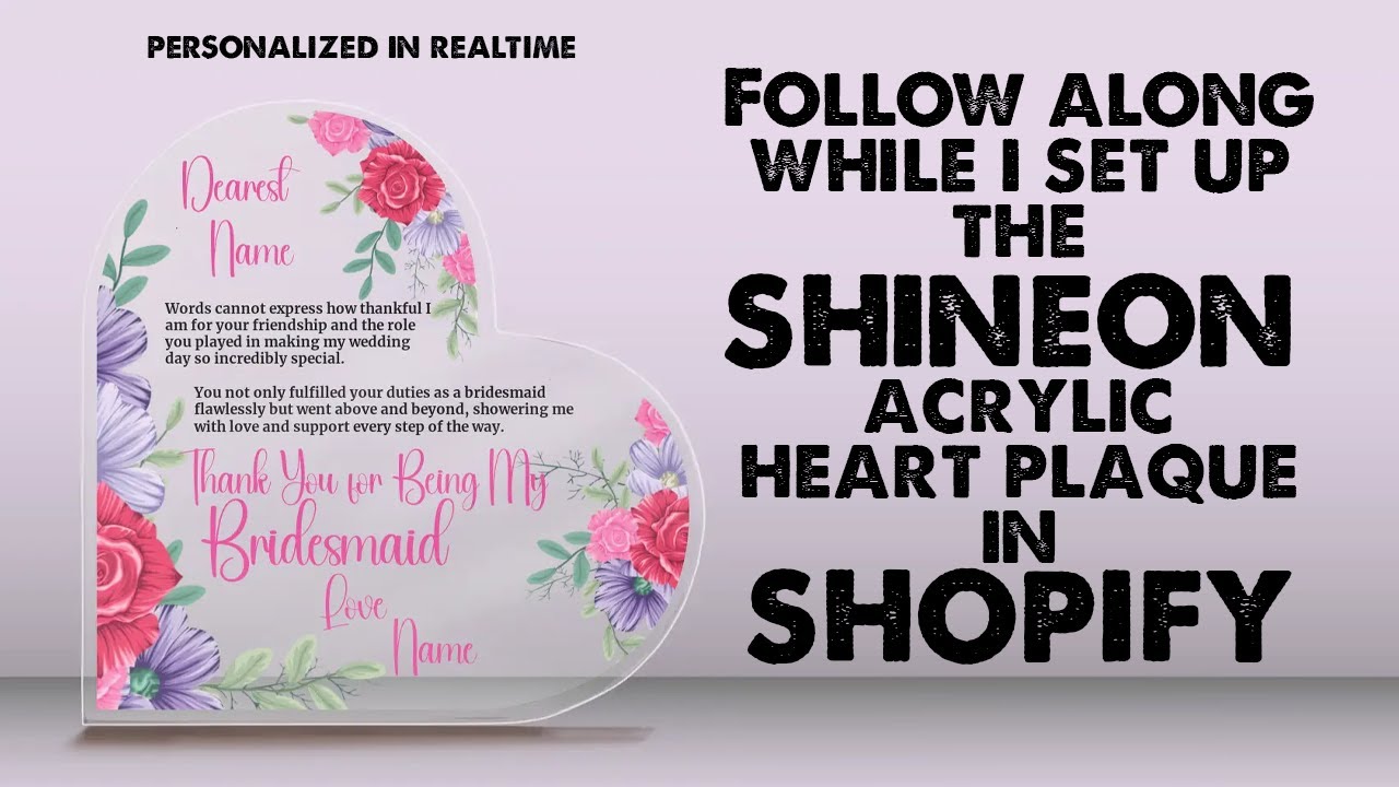 SHINEON Accessory Personalization in your SHOPIFY Store using TEEINBLUE