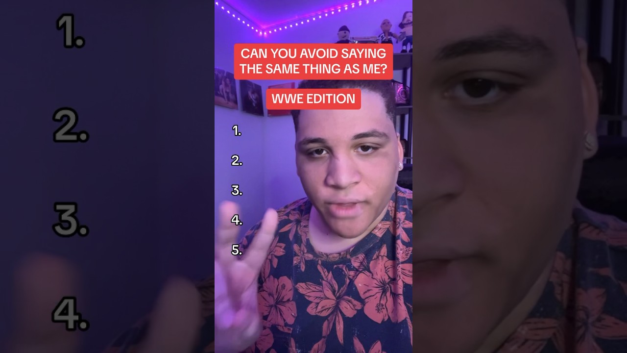 Can You Avoid Saying The Same Thing As Me? WWE Edition