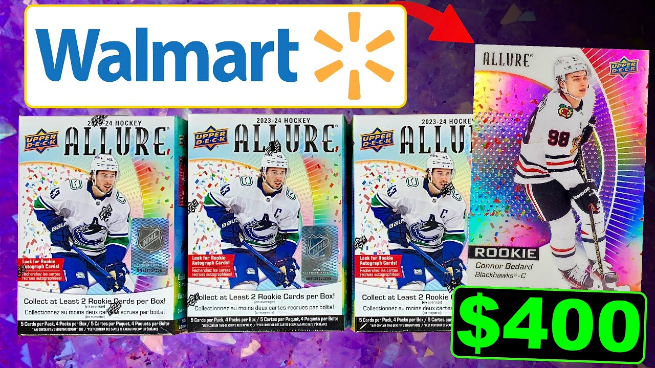 THE BEST RETAIL OPTION FOR BEDARD?!? - 2023-24 Upper Deck Allure Hockey Retail Blaster Box Break x3